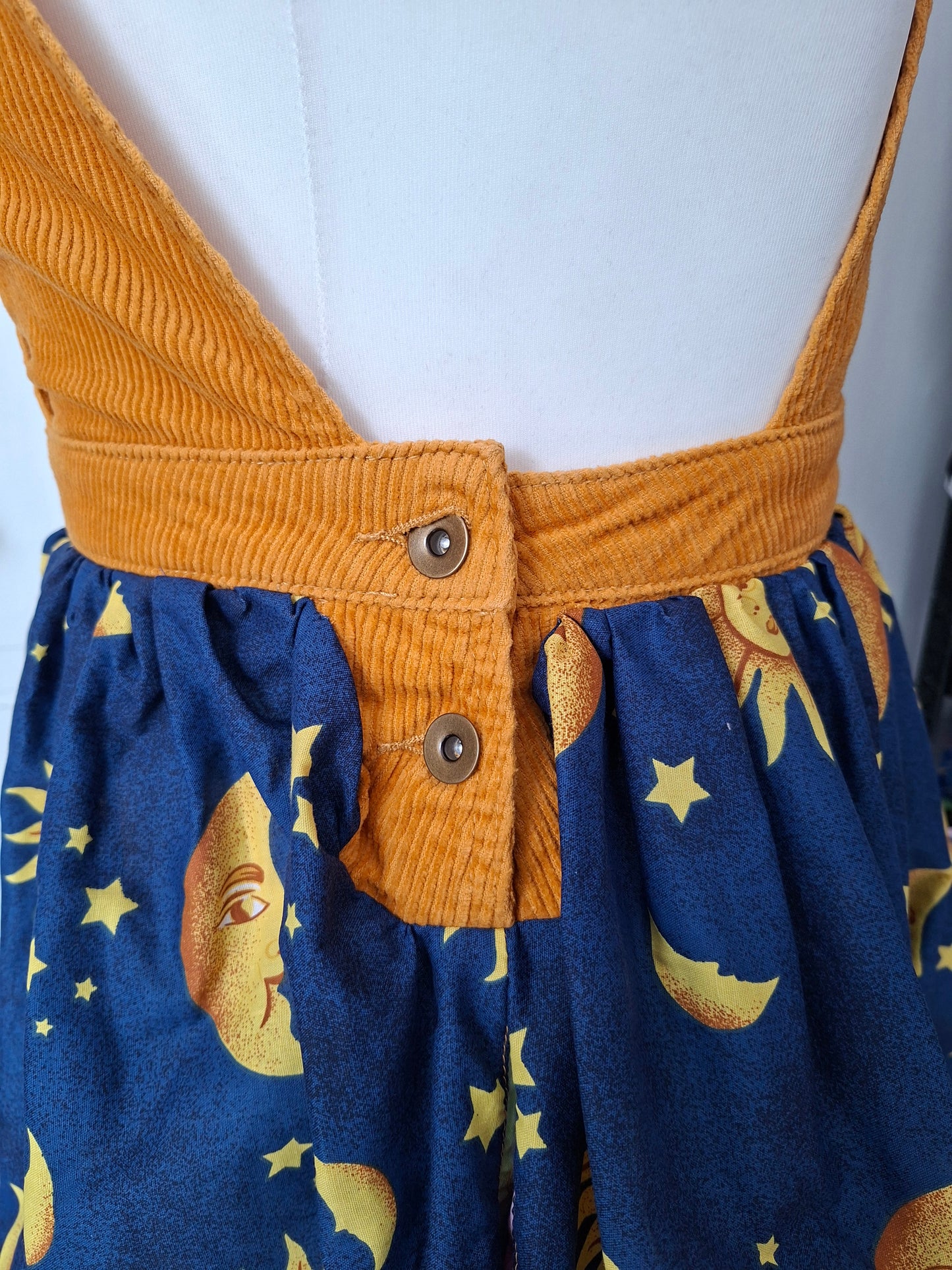 Reworked Pinafore Dress - Size 14/16
