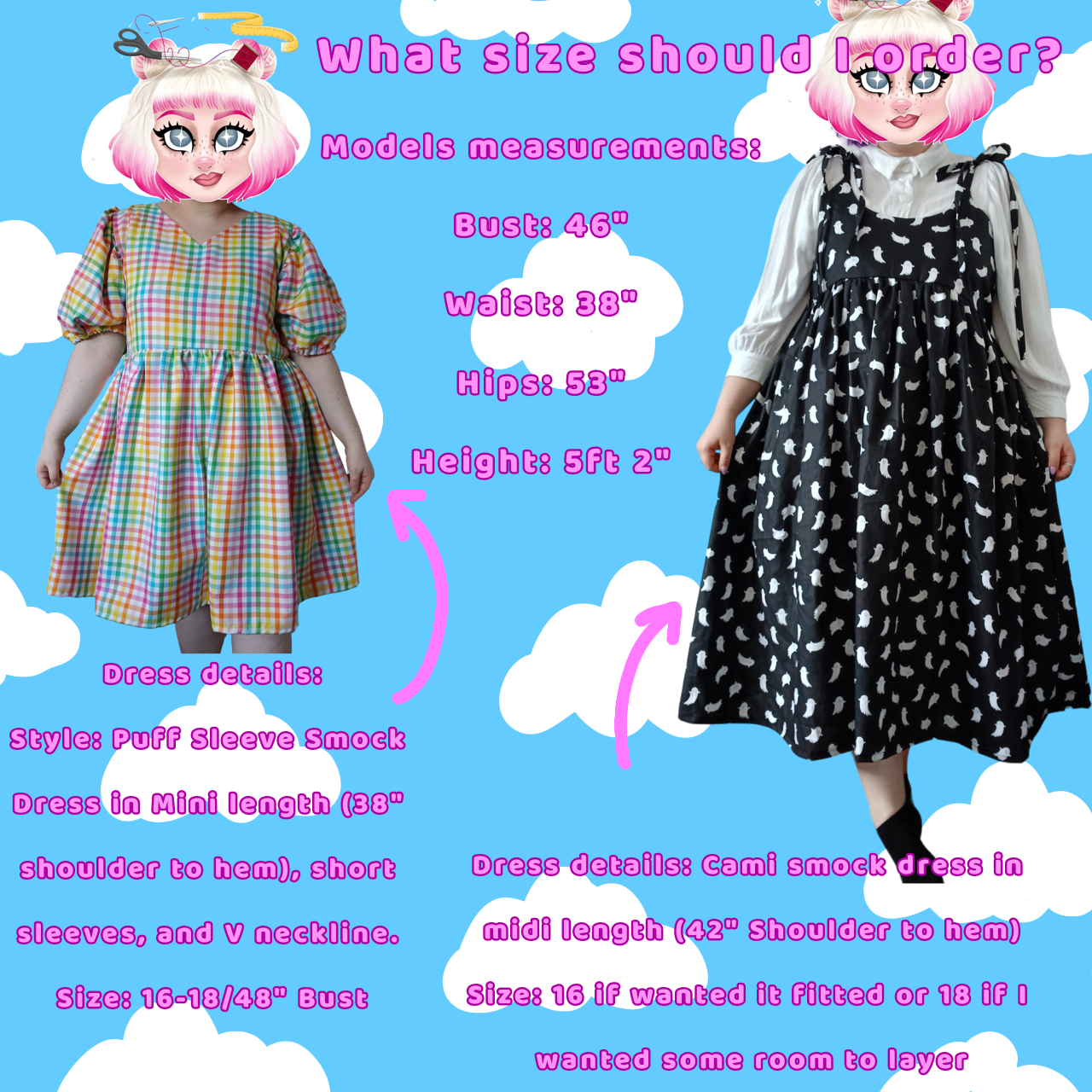 Made To Order Puff Sleeve Smock Dress *Choose Your Fabric and Length*