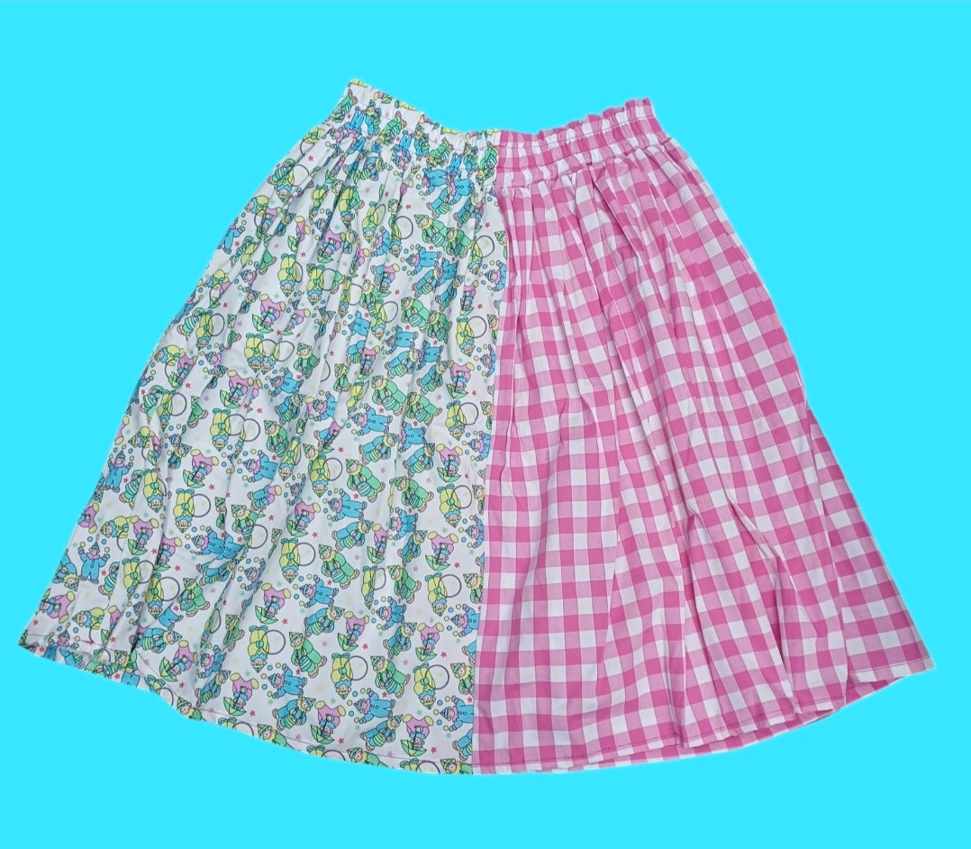 Made to Order Patchwork Skirt - Pinks and Reds