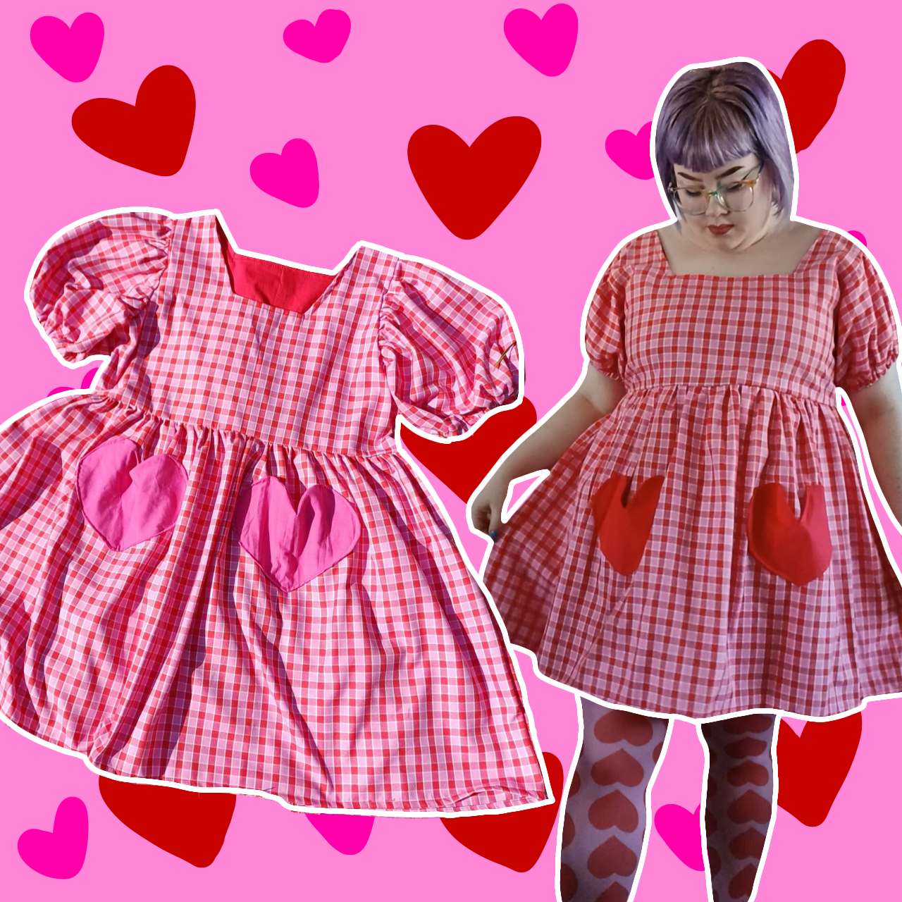 The Valentines Dress Choose your Fabric and Length Dressing Up