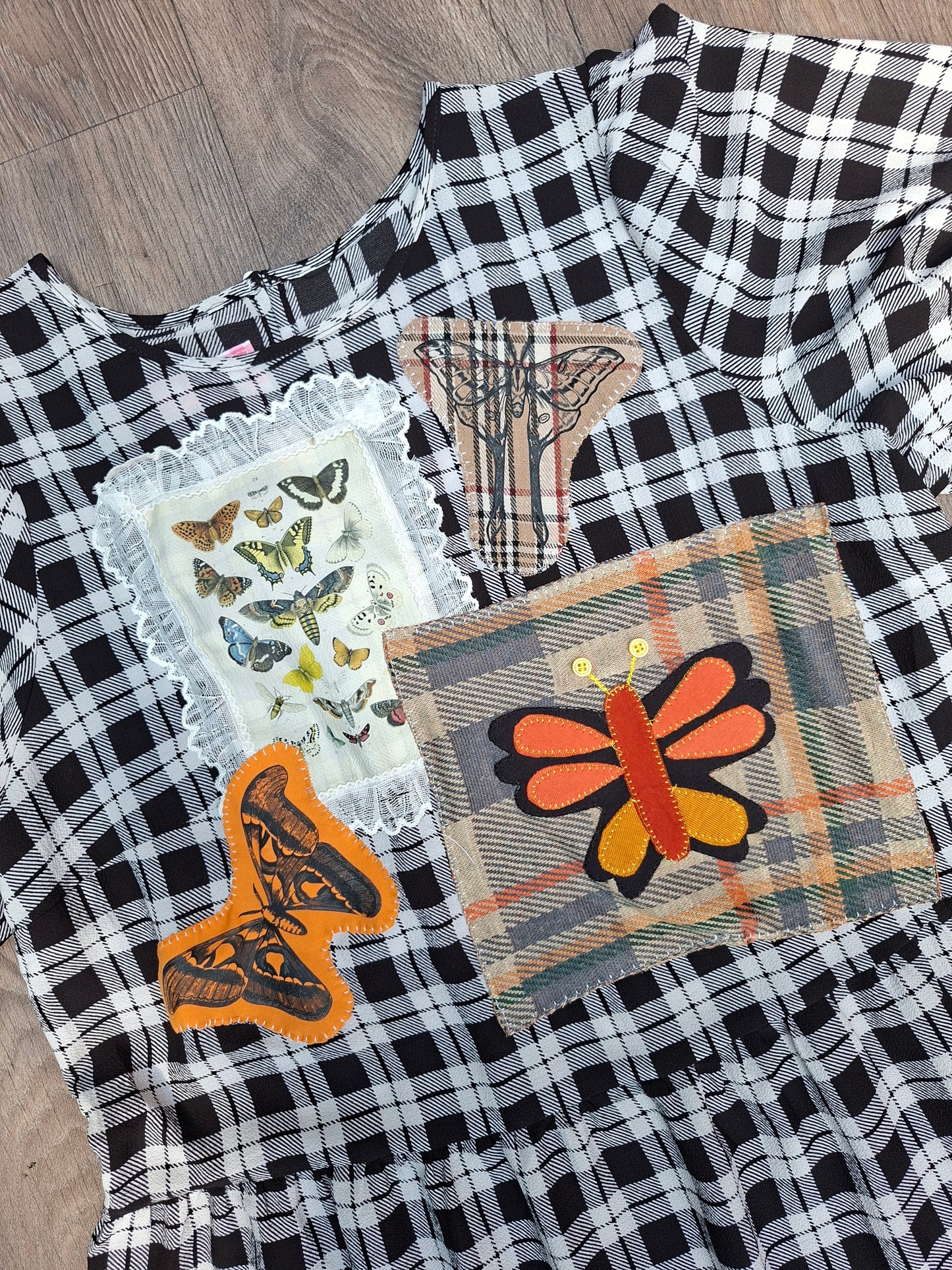 Orange Butterfly Study Dress - Size 12