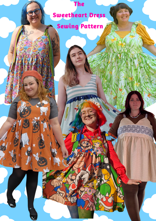 The Sweetheart Dress - Digital Sewing Pattern UK 6 -32 (DO NOT BUY IF IN EU)
