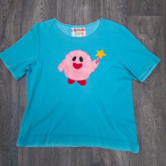 Kirby Plush Upcycled T Shirt - Size 12/14