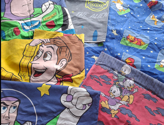 Made to Order Patchwork Dress - Cartoons