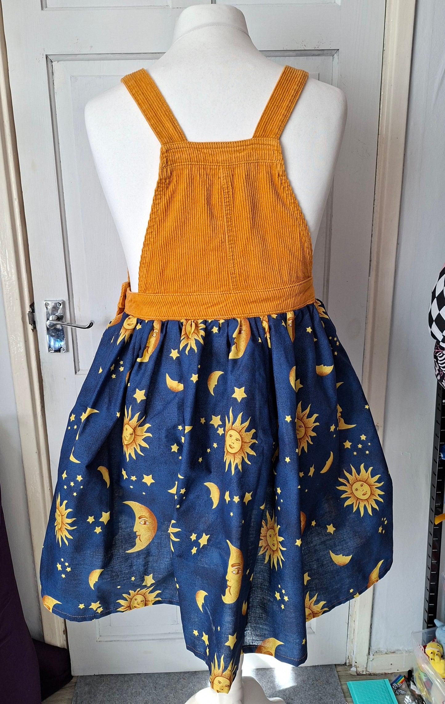 Reworked Pinafore Dress - Size 14/16
