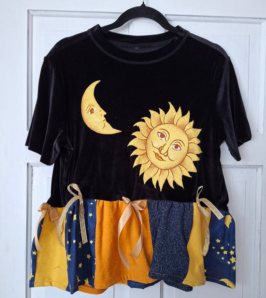Reworked Velvet Top - Size 12/14
