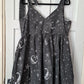 Grey moons & stars sweetheart dress - Size 14