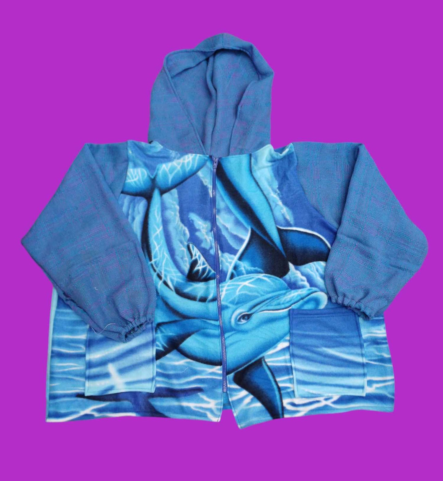 Dolphin Upcycled Jacket- Size 18-20