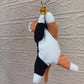 Black and Orange Cat Upcycled Bag Charm