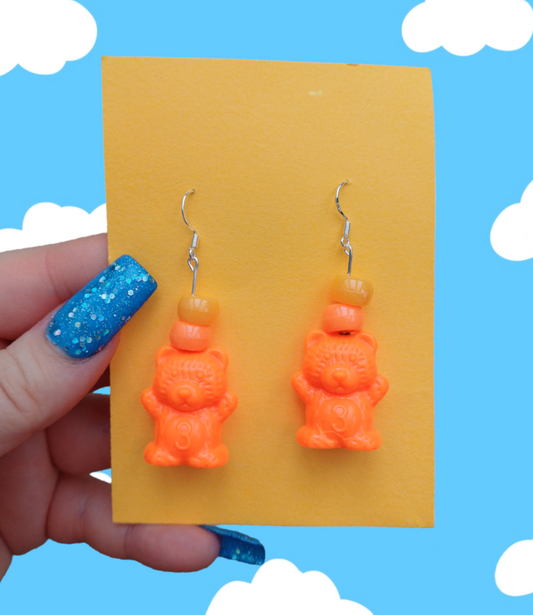 Teddy earrings - Orange