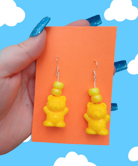 Teddy earrings - Yellow