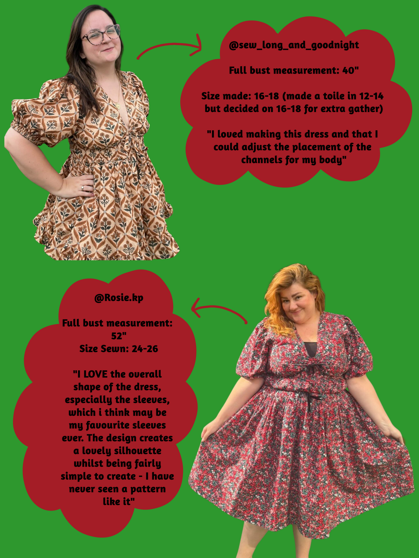 The Whimsical Dress - PDF Sewing Pattern A4/US LETTER/A0 (Do not buy if in EU)