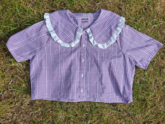Reworked Purple Shirt - Size 18