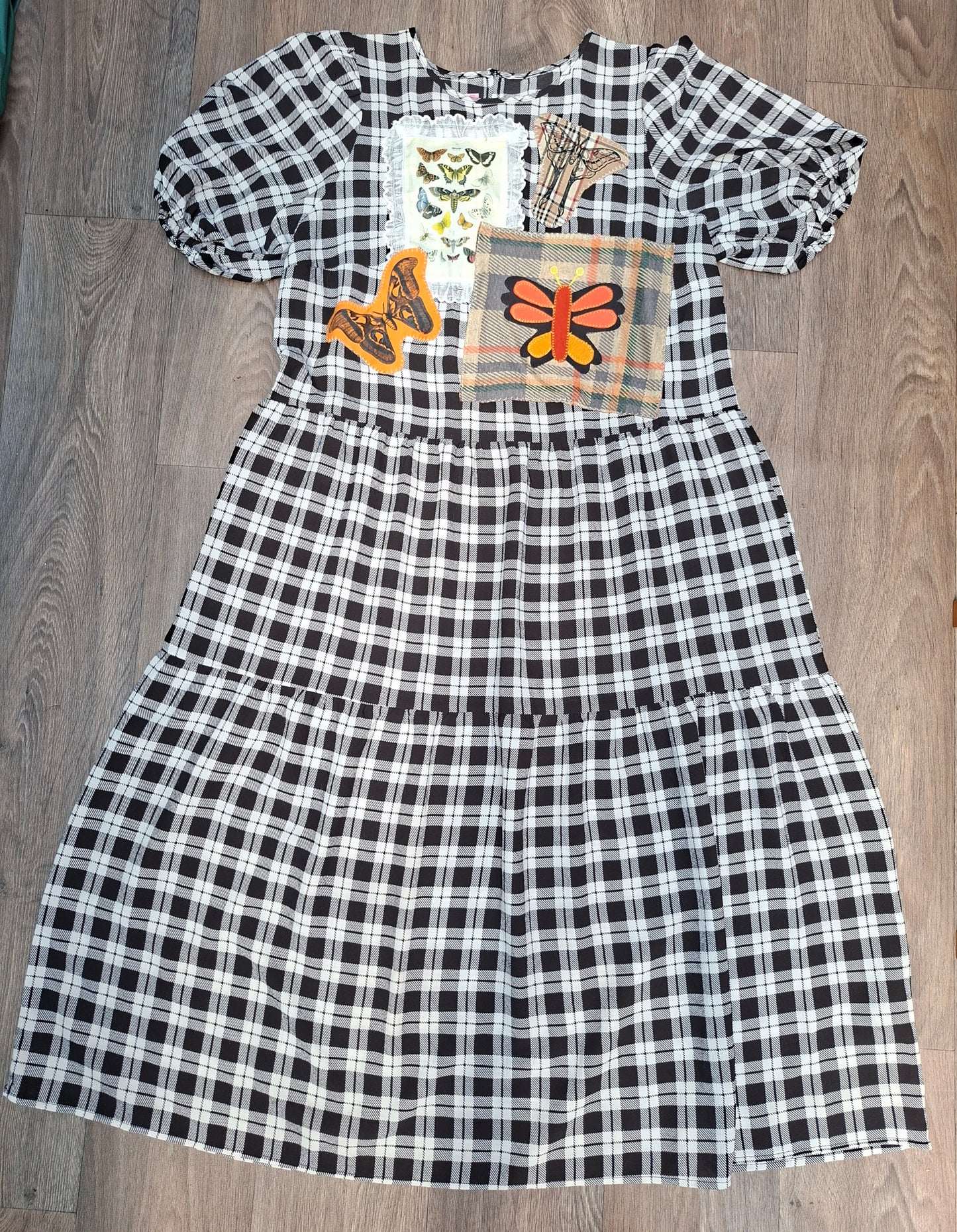 Orange Butterfly Study Dress - Size 12
