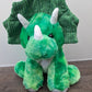 Triceratops Upcycled Plush Backpack