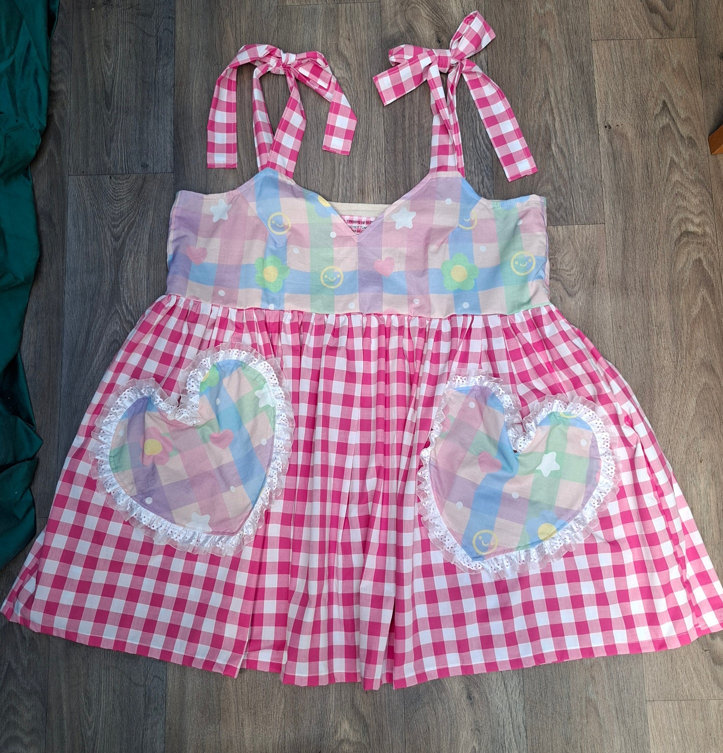 Gingham Sweetheart Dress - Size 20