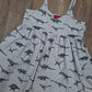 Dino Stripe Cami Smock - Size 12