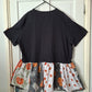 Reworked Pumpkin Frill T Shirt - Size 20-22