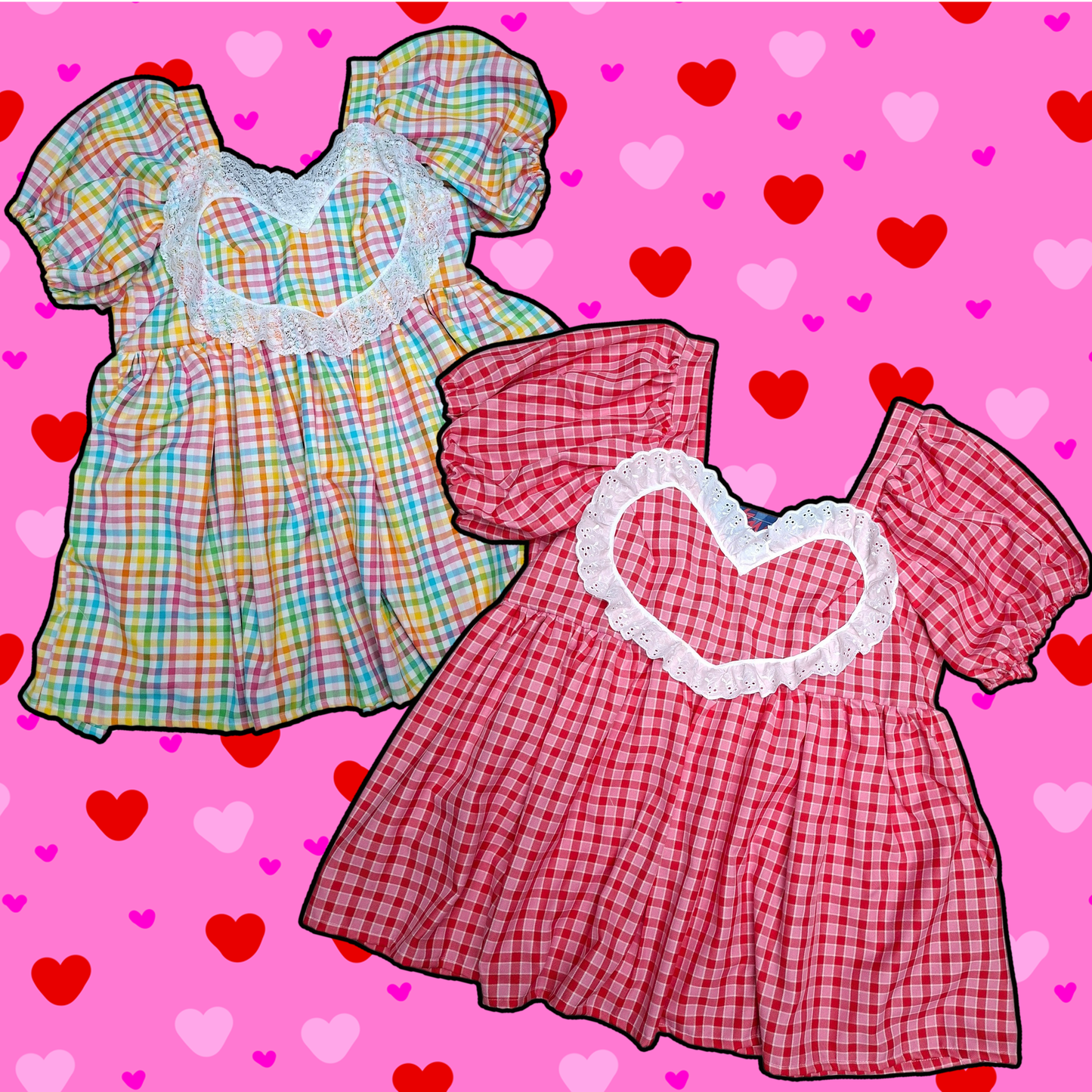 Made To Order Valentines Sweetheart Dress *Choose Your Fabric and Length*