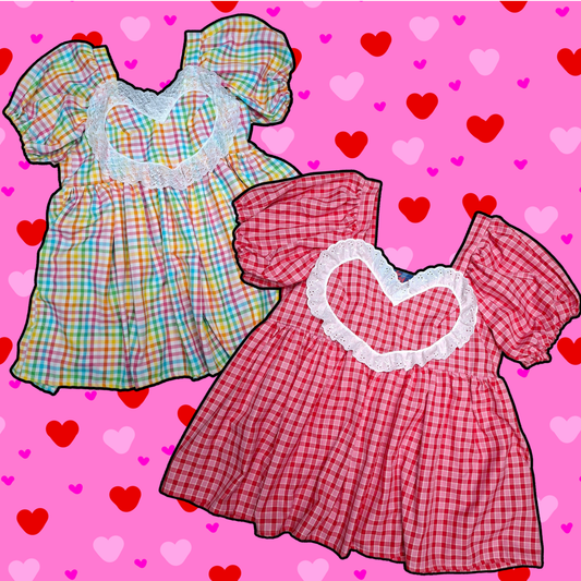 Made To Order Valentines Sweetheart Dress *Choose Your Fabric and Length*