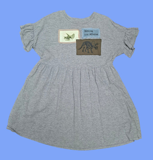 Triceratops Study Smock Dress - Size 12/14