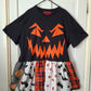 Reworked Pumpkin Frill T Shirt - Size 20-22