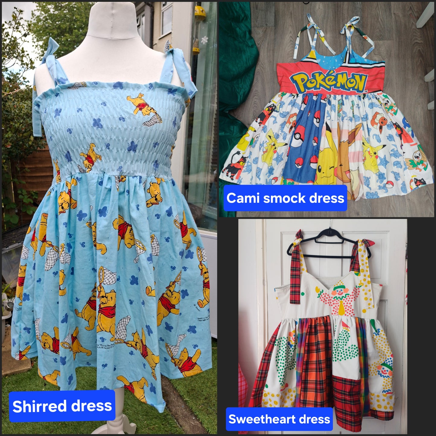 Made to Order Patchwork Dress - Clowns
