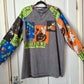 (SAMPLE) Upcycled Patchwork Sleeve Sweatshirt- Size 16-18