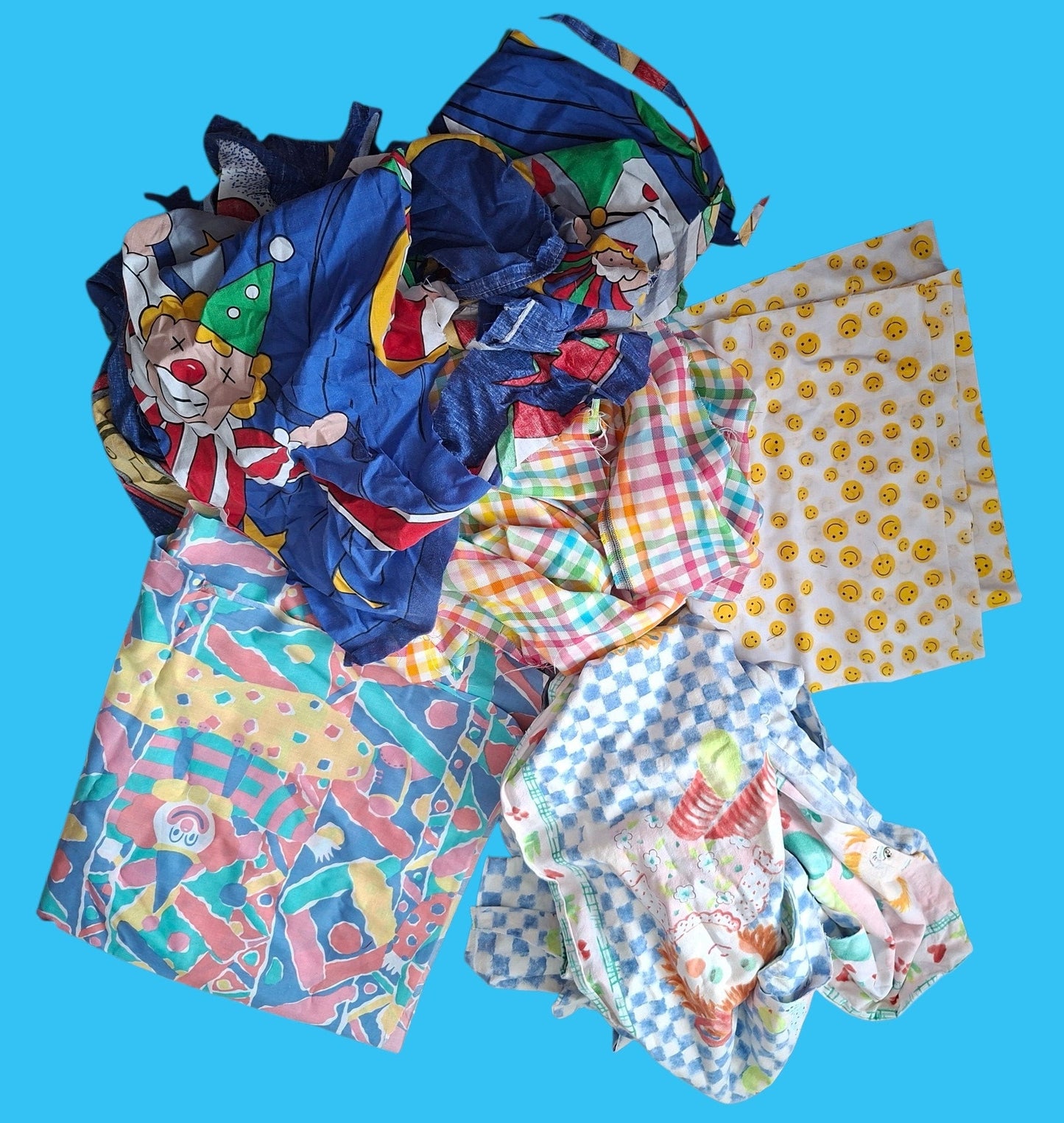 Made to Order Patchwork Dress - Clowns