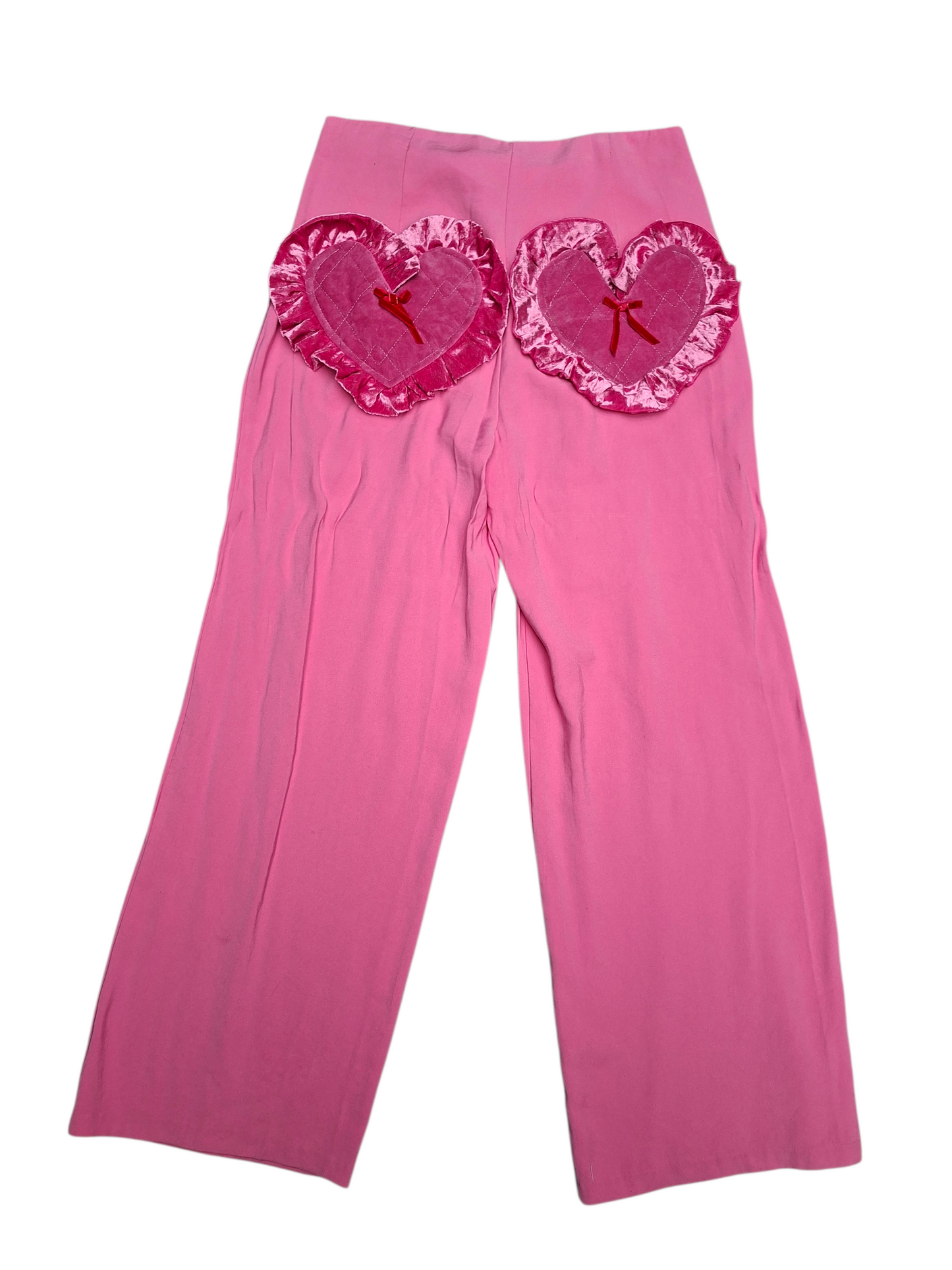 Pink Heart Back Pocket Trousers - Size 14