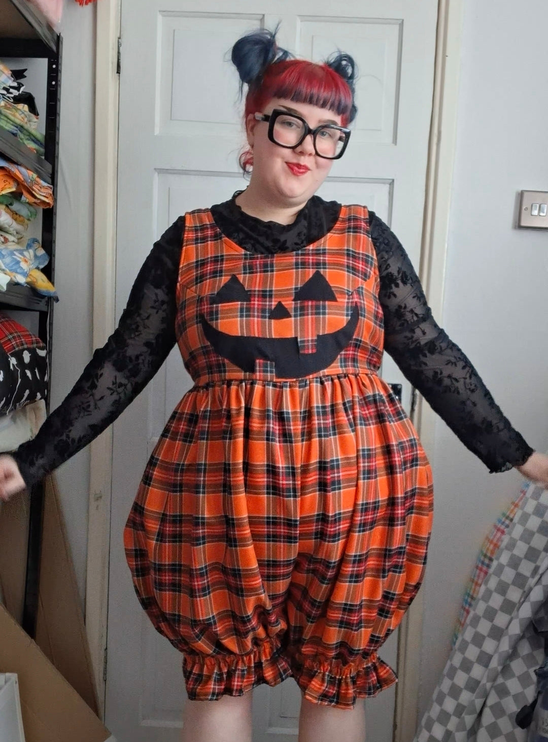 Custom Pumpkin Bloomer Playsuit for Ruudy