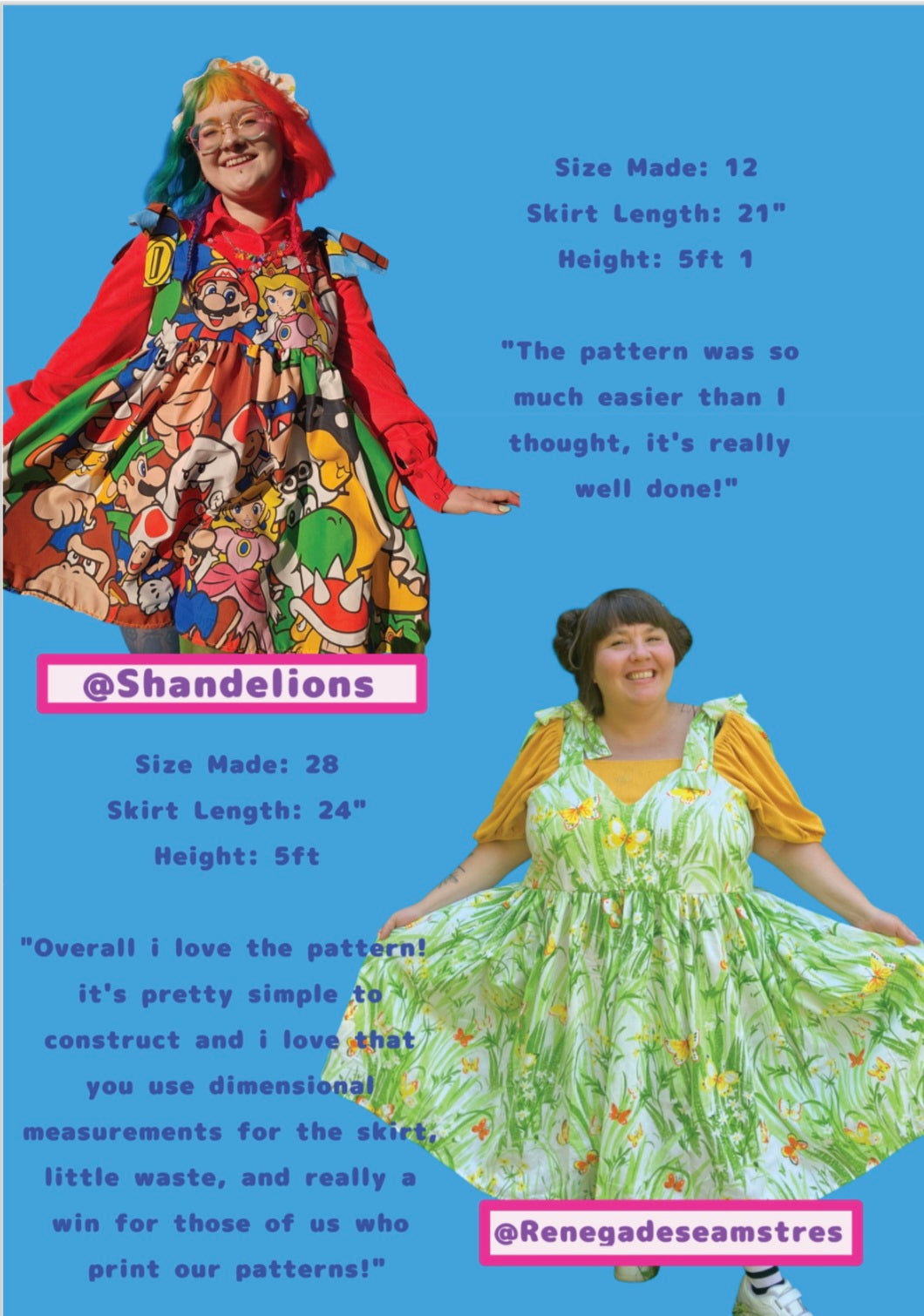 The Sweetheart Dress - Digital Sewing Pattern UK 6 -32 (DO NOT BUY IF IN EU)