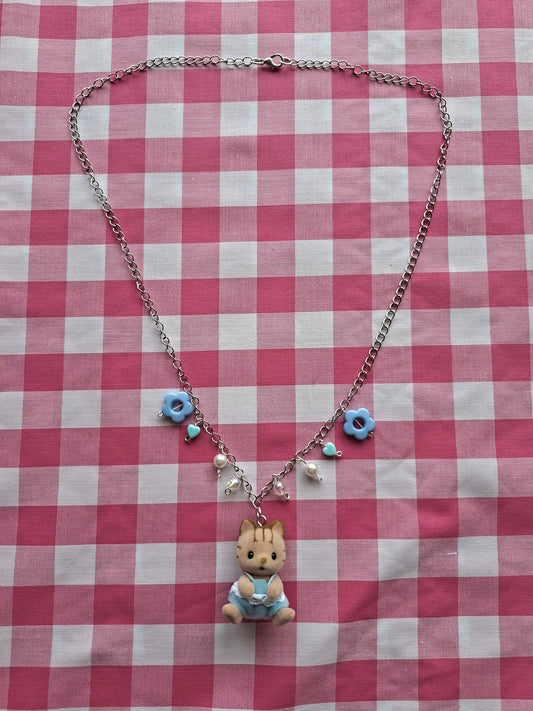 Baby Animal Necklace - Blue