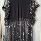 Upcycled Moons n Stars Sheer Smock Dress - Size 20-22