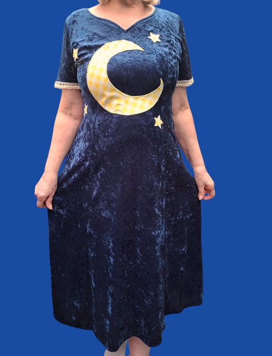 Gingham Moon Dress - Size 10/12