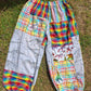 Patchwork Dino Trousers- Size 16-18