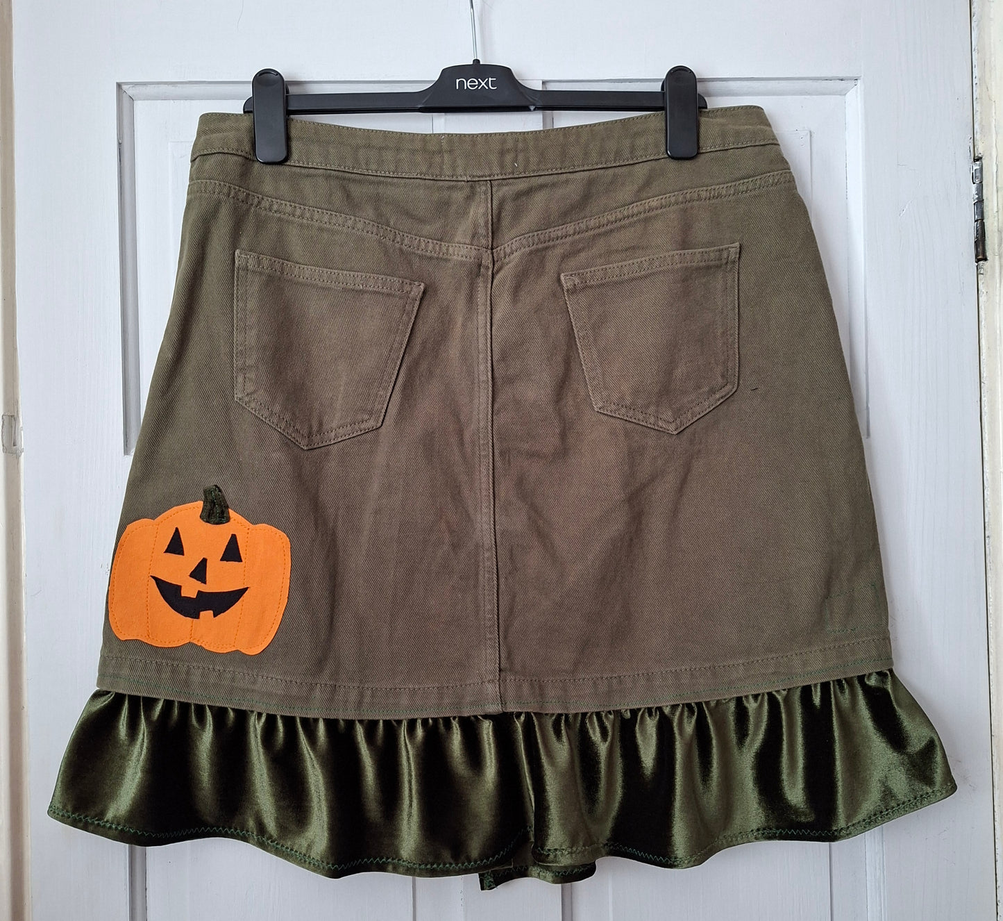 Reworked Pumpkin Skirt - Size 16