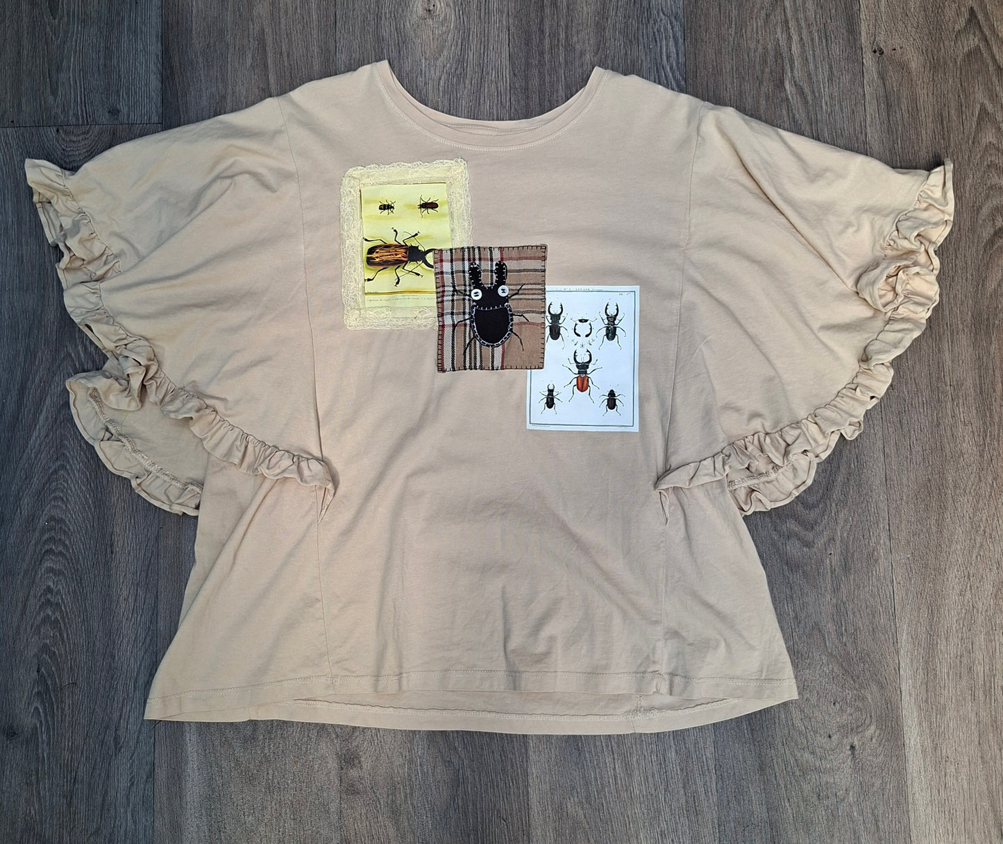 Beige Beetle Study Tee - Size 12-14