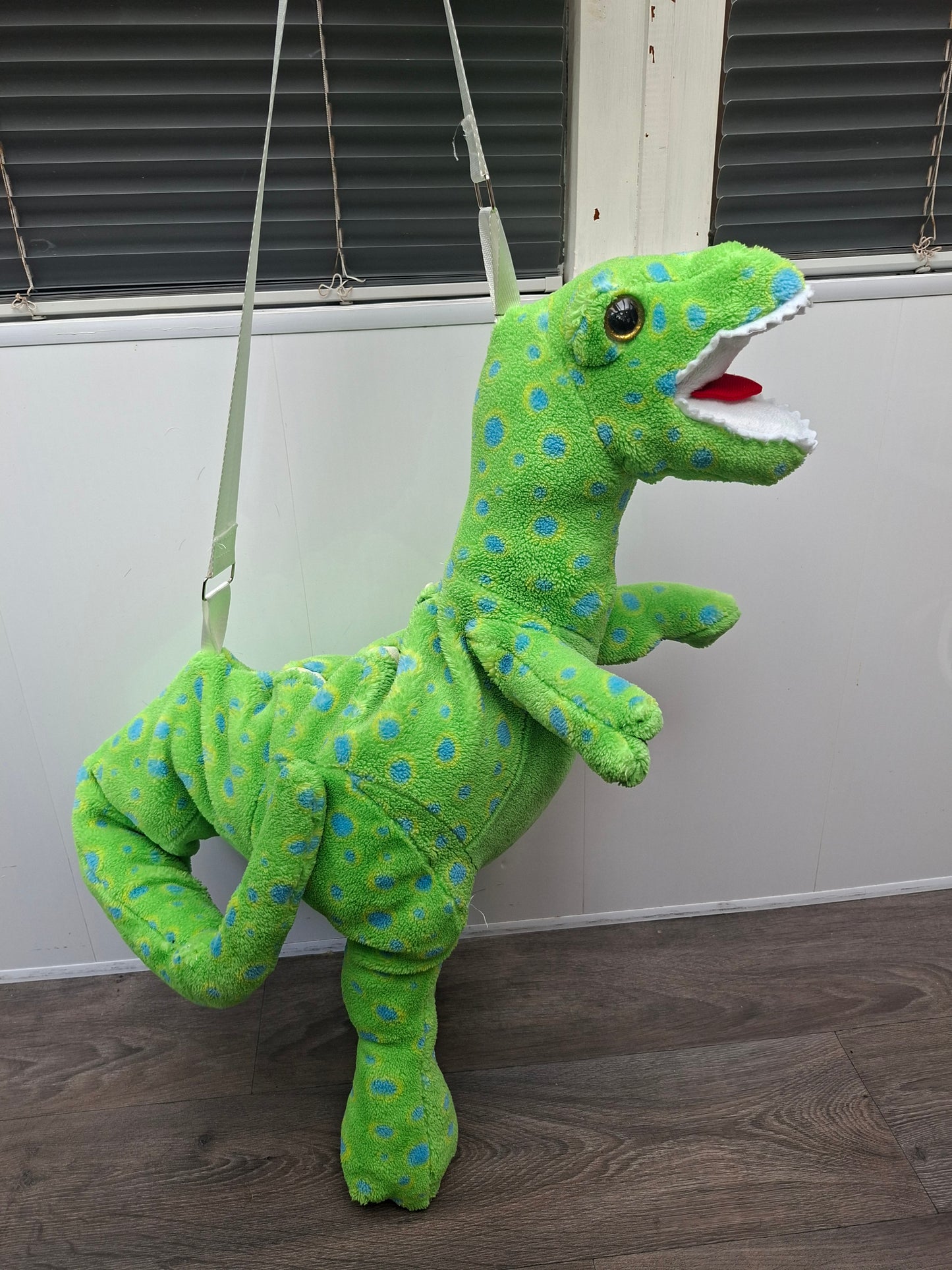 T Rex Upcycled Plush Shoulder Bag