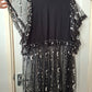 Upcycled Moons n Stars Sheer Smock Dress - Size 20-22