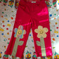 Pink Flower Jeans - Size 18-20