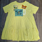 Yellow Butterfly Study Dress - Size 18