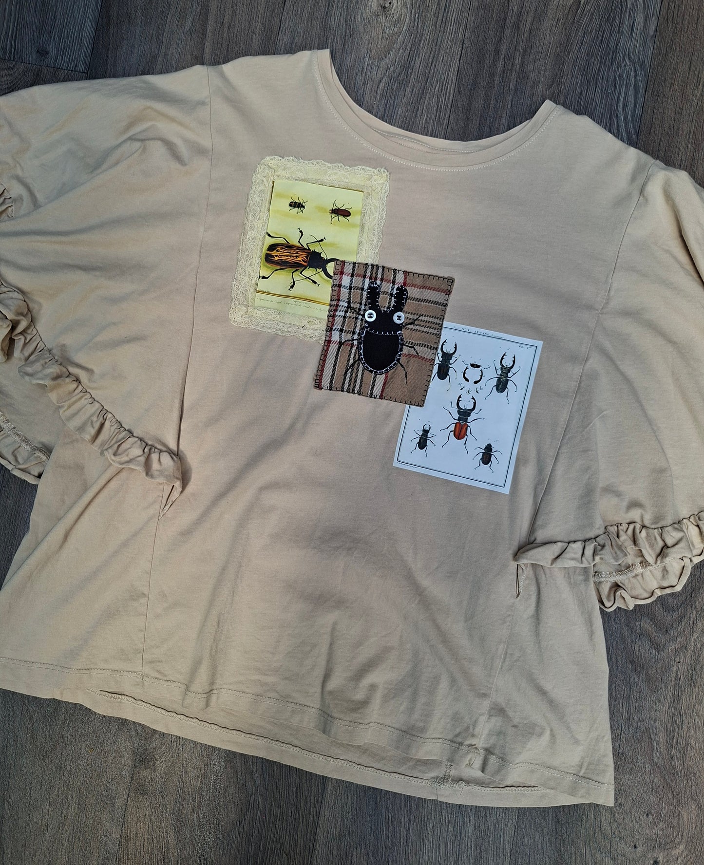 Beige Beetle Study Tee - Size 12-14