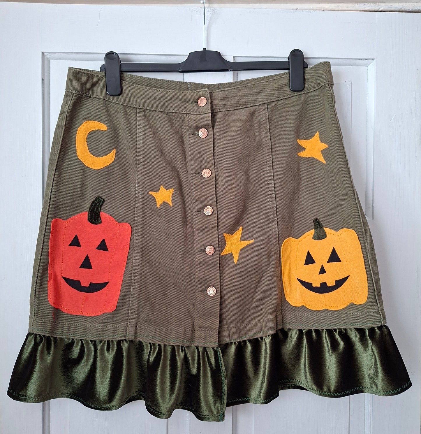 Reworked Pumpkin Skirt - Size 16