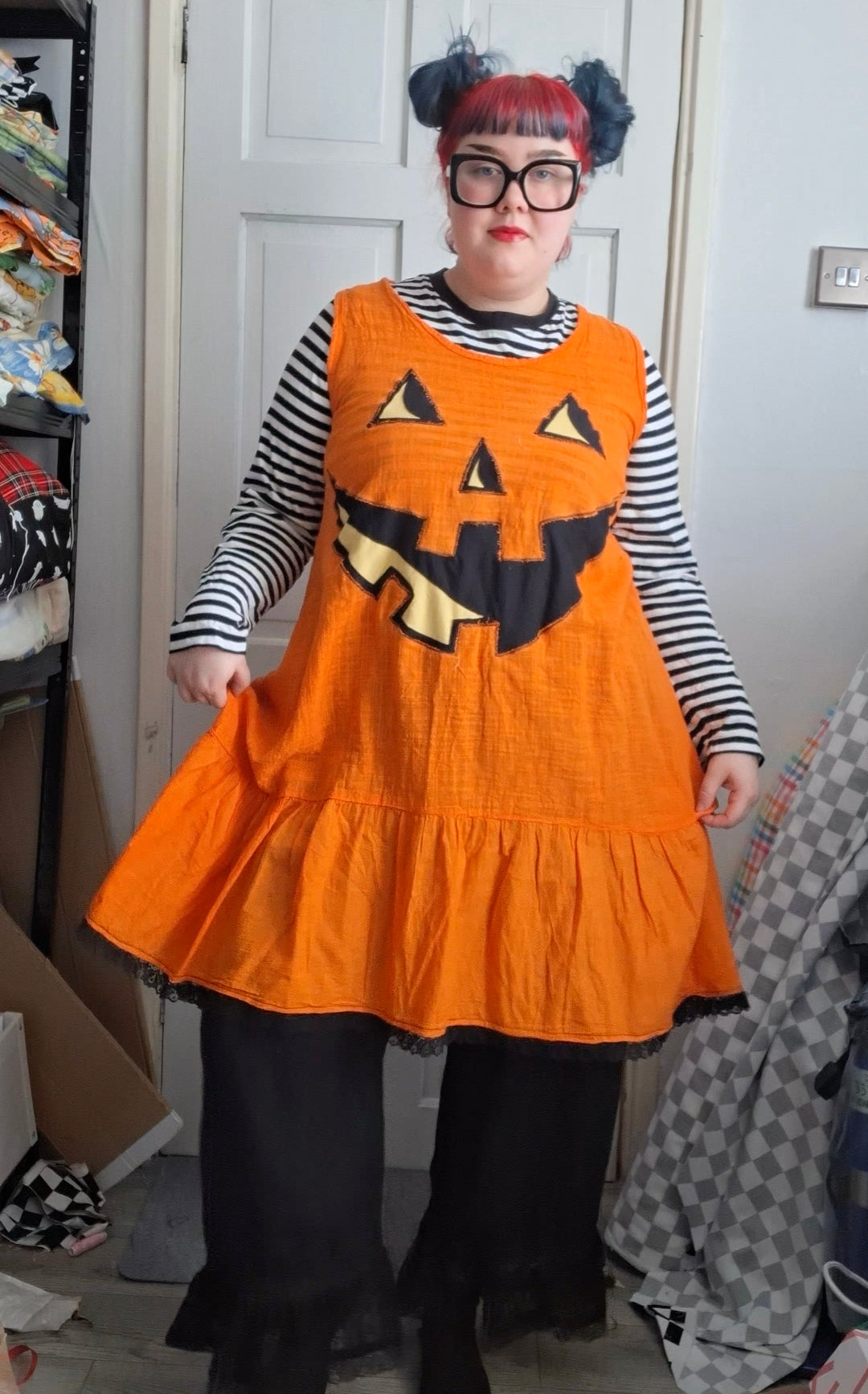 Reworked Pumpkin Dress - Size 16-18